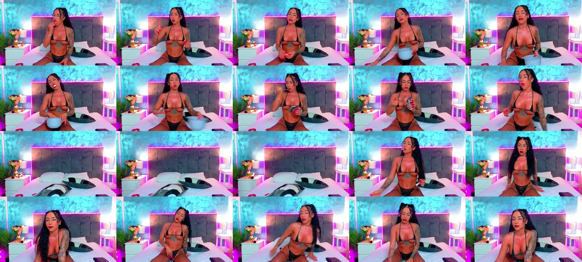 CandyEyesXXX photo contact sheet