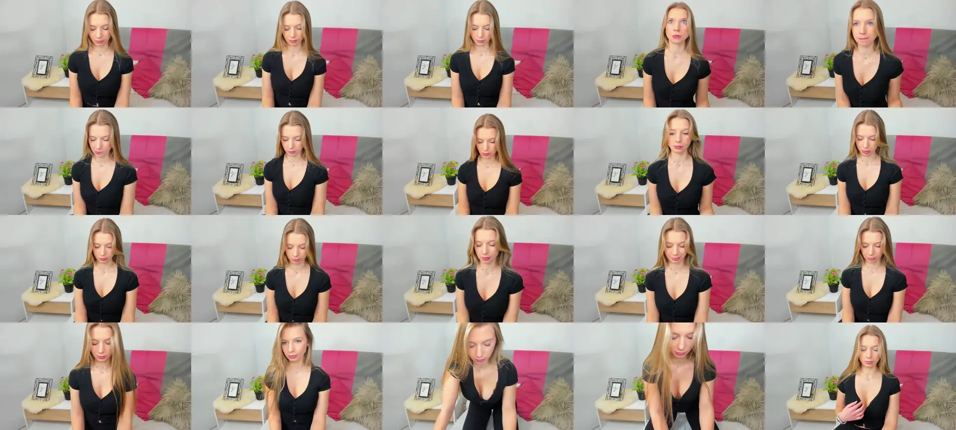 LucyNewBeauty photo contact sheet