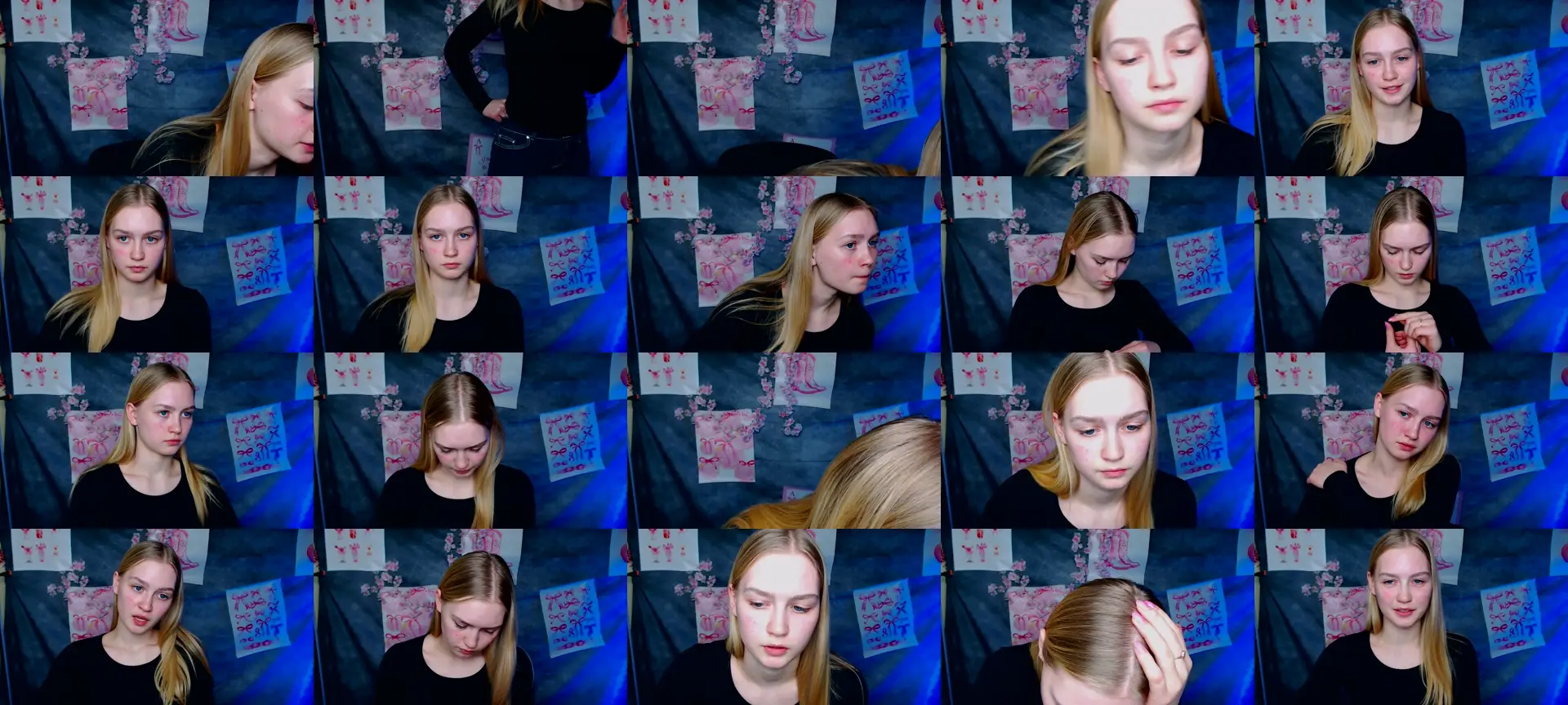 MClaara photo contact sheet