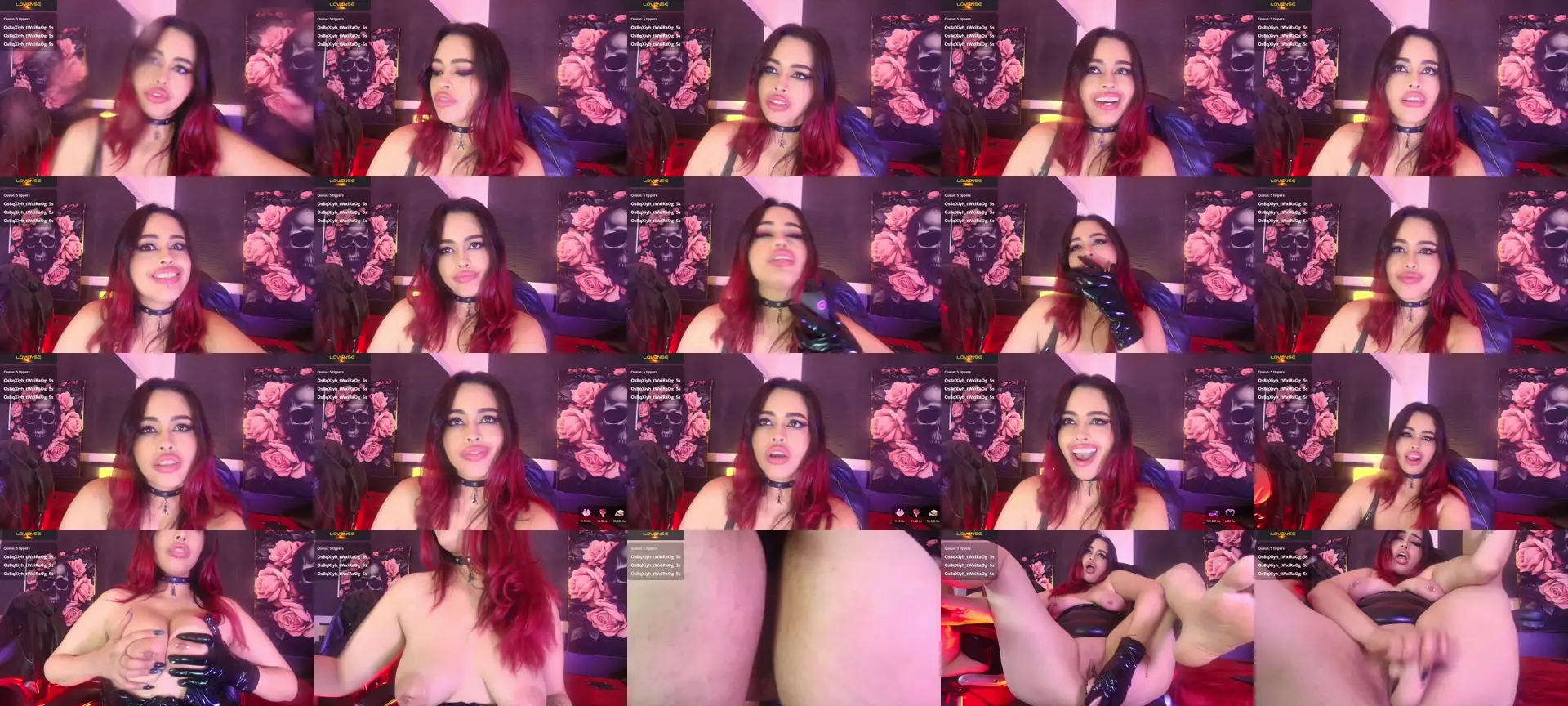 EvaaFoxxy photo contact sheet