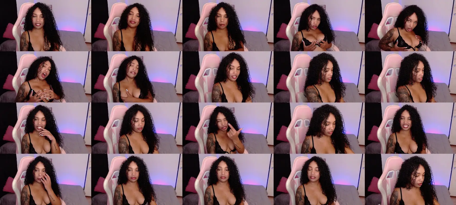 Ginadimples photo contact sheet