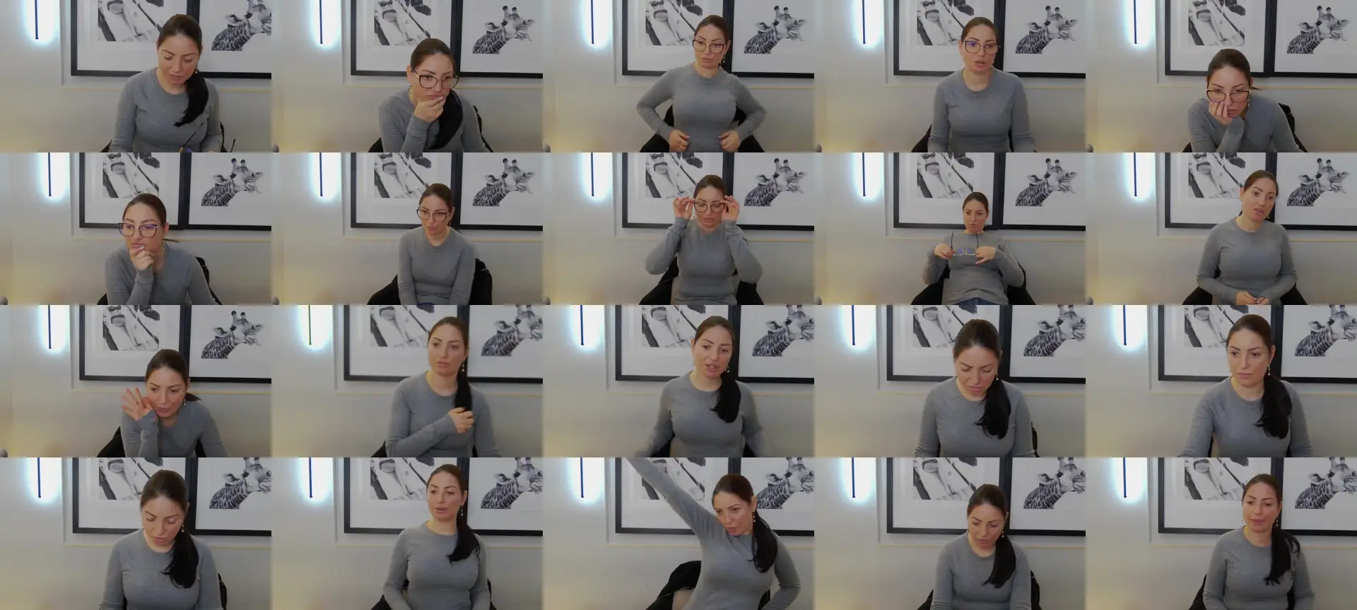 Katyline photo contact sheet