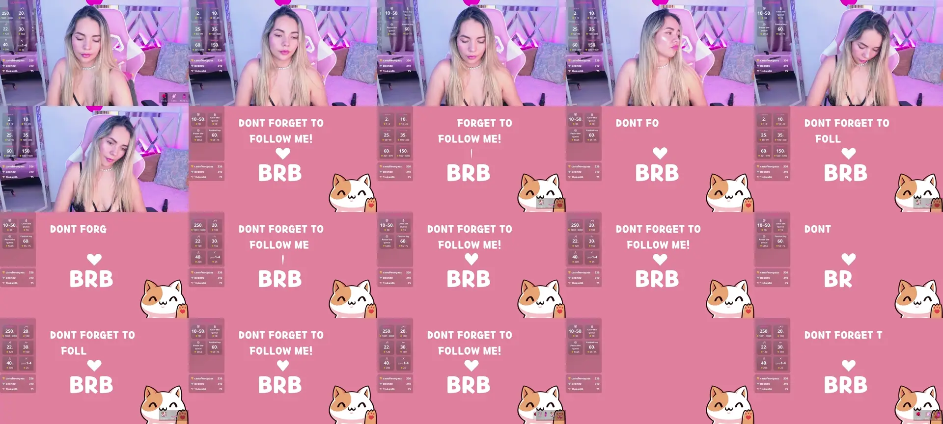 LunaBiely photo contact sheet