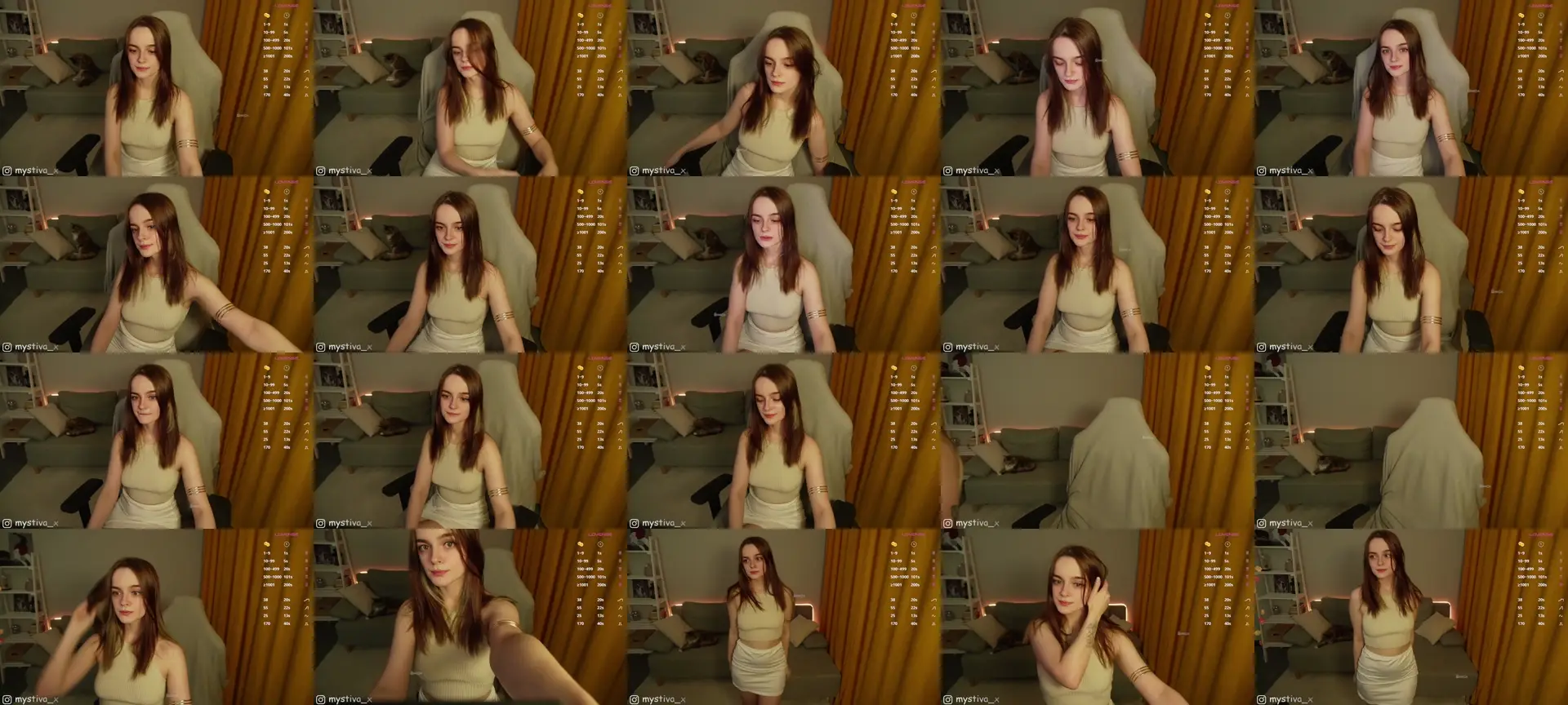 Mistiva photo contact sheet