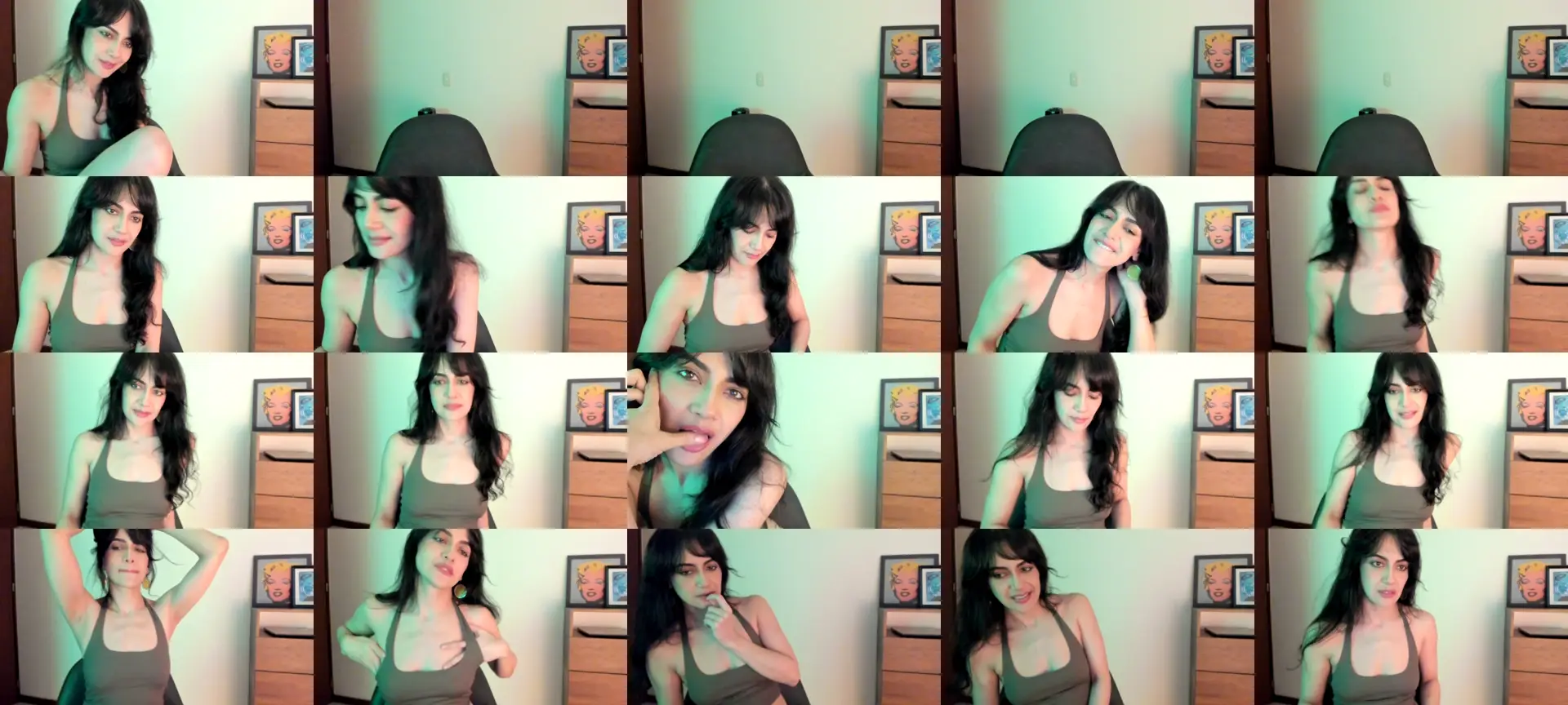 Red_Flower203 photo contact sheet