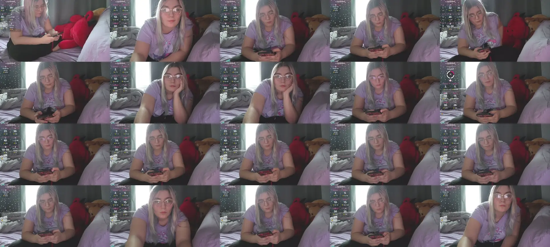 Sexyselene7 photo contact sheet