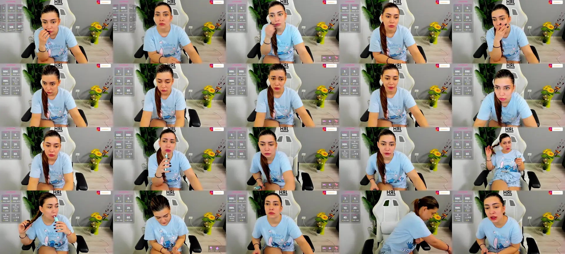 EveeEvian photo contact sheet