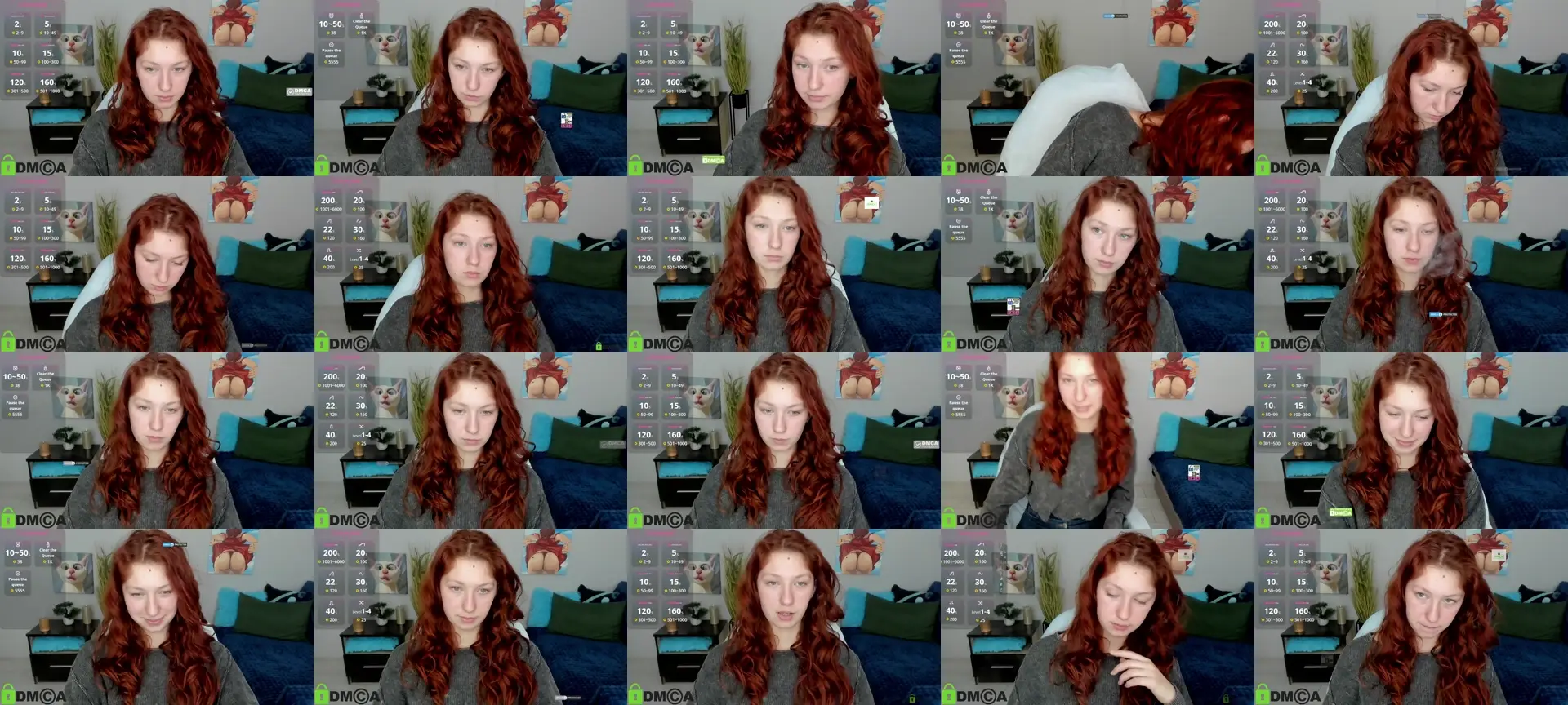 FoxyLizzy photo contact sheet