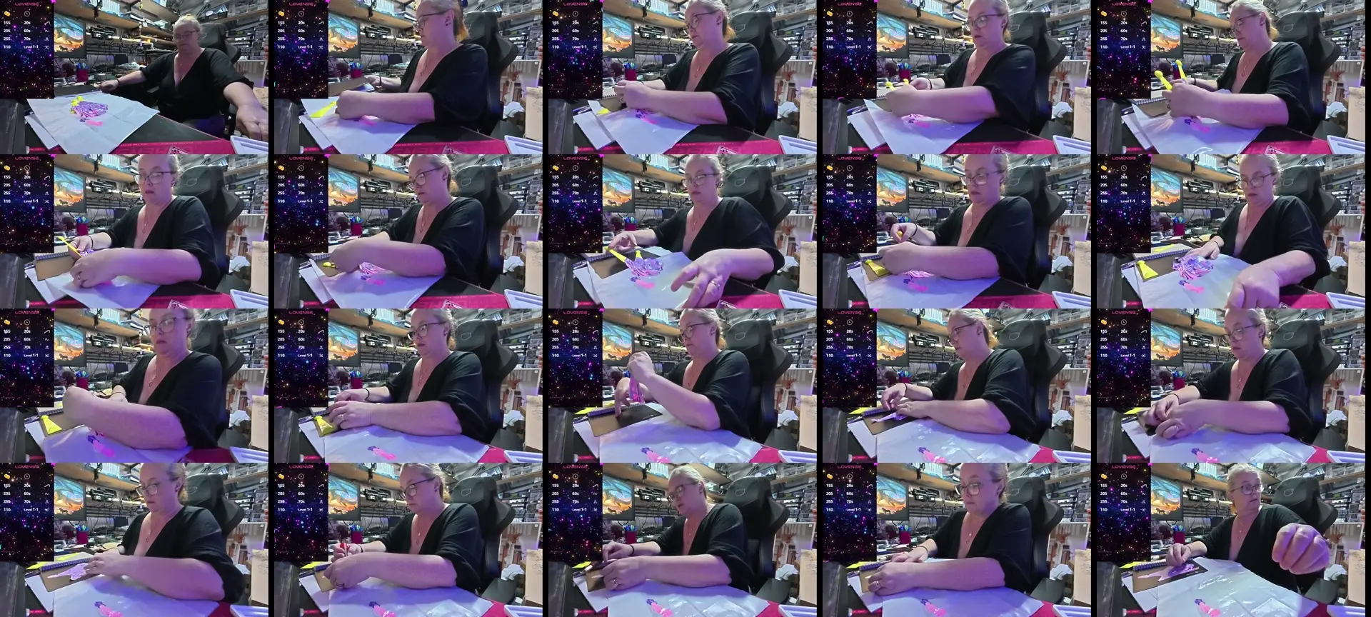 Harriett55 photo contact sheet