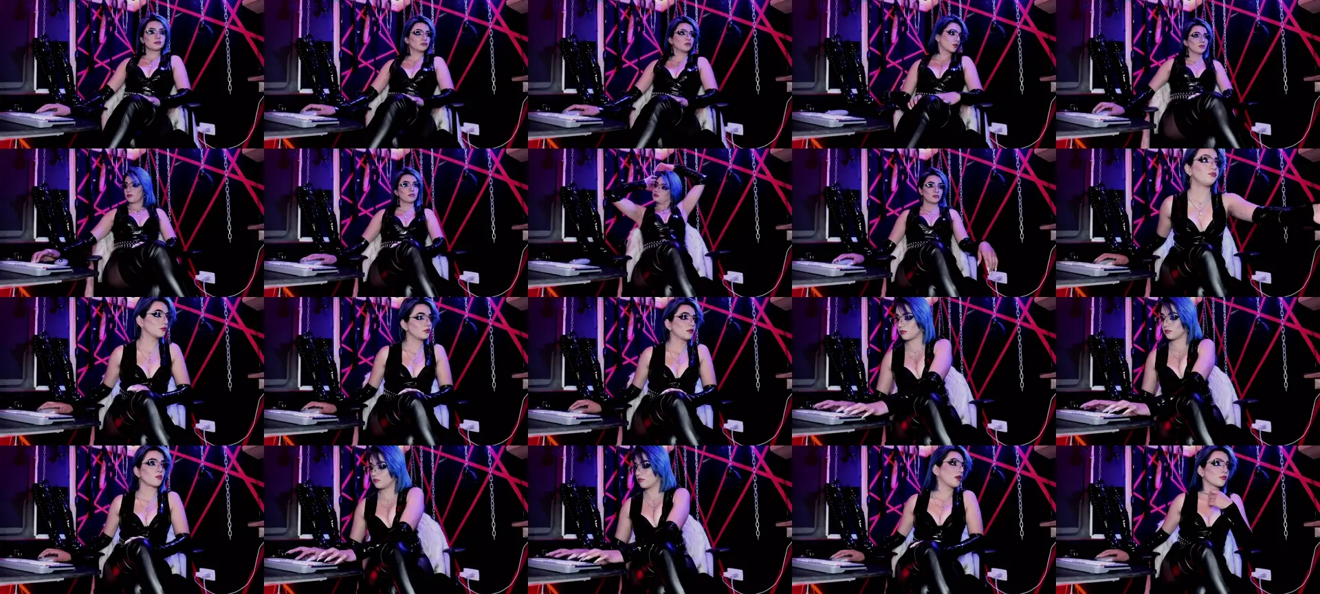 Missdarklady photo contact sheet