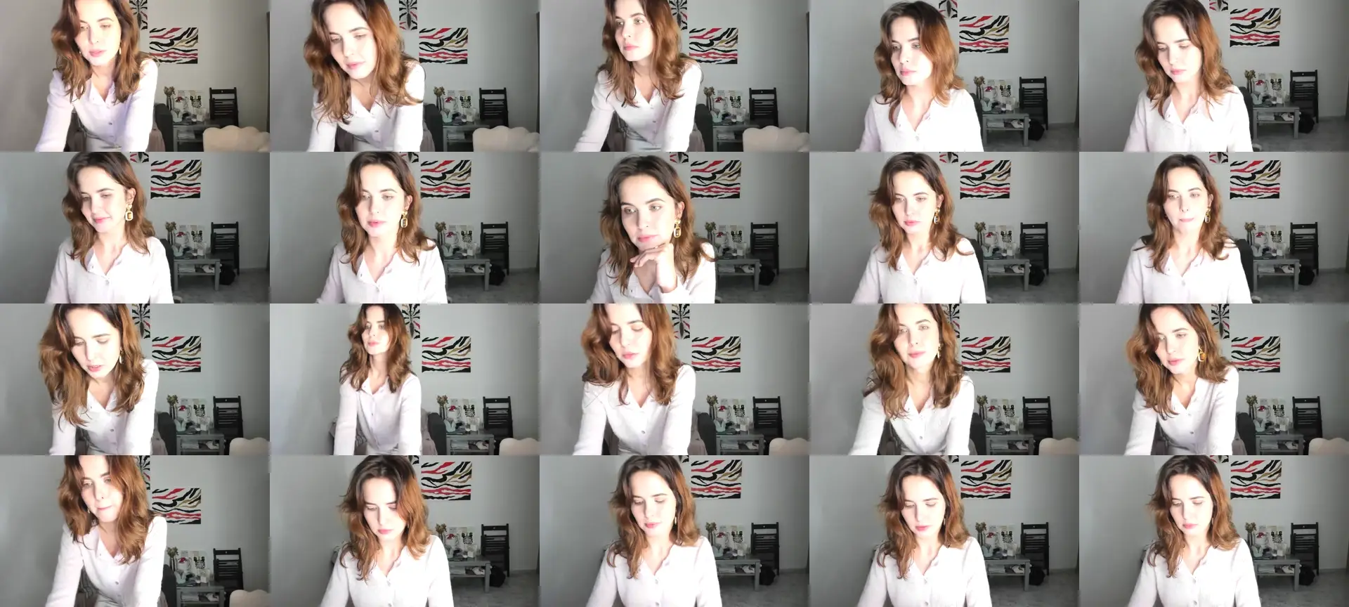 AhahaGirl photo contact sheet