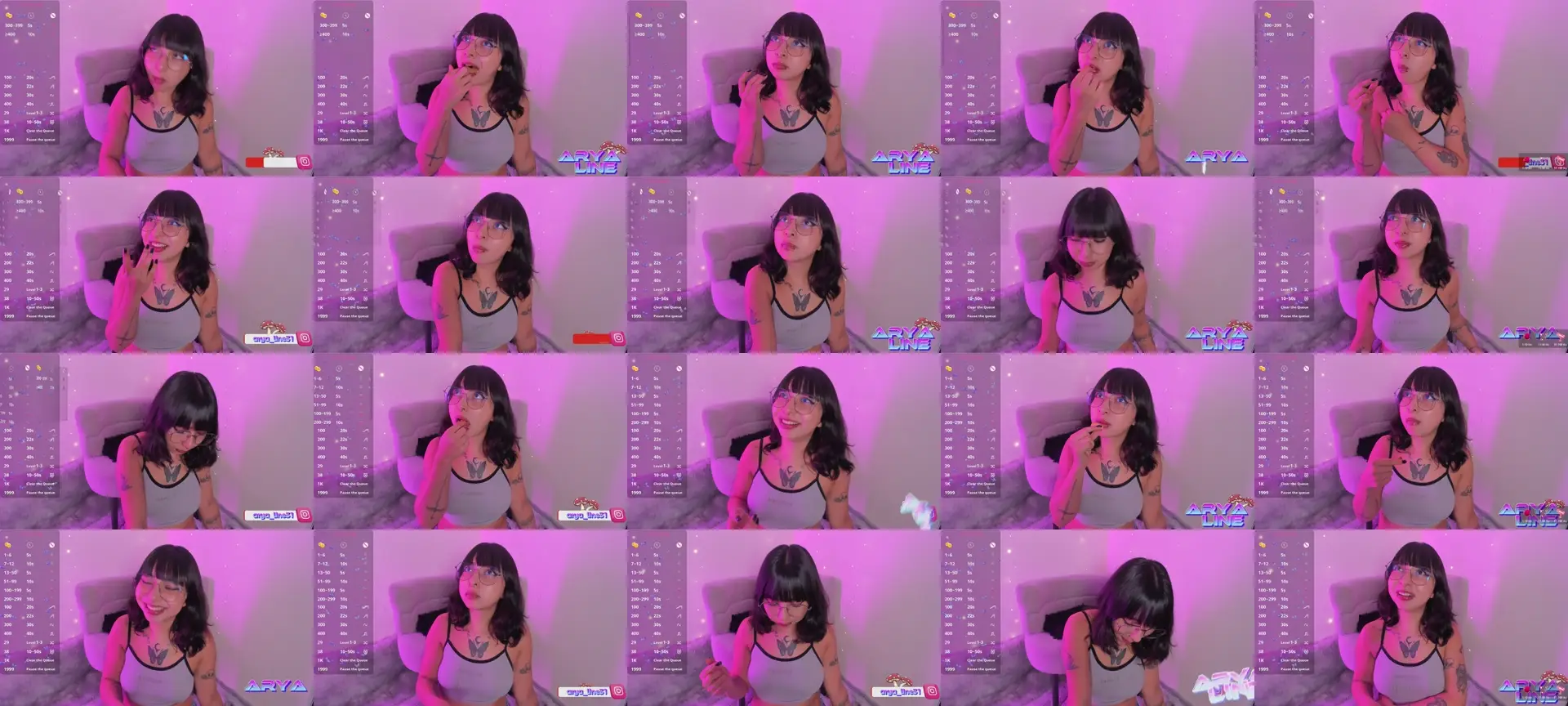 Arya_Line photo contact sheet