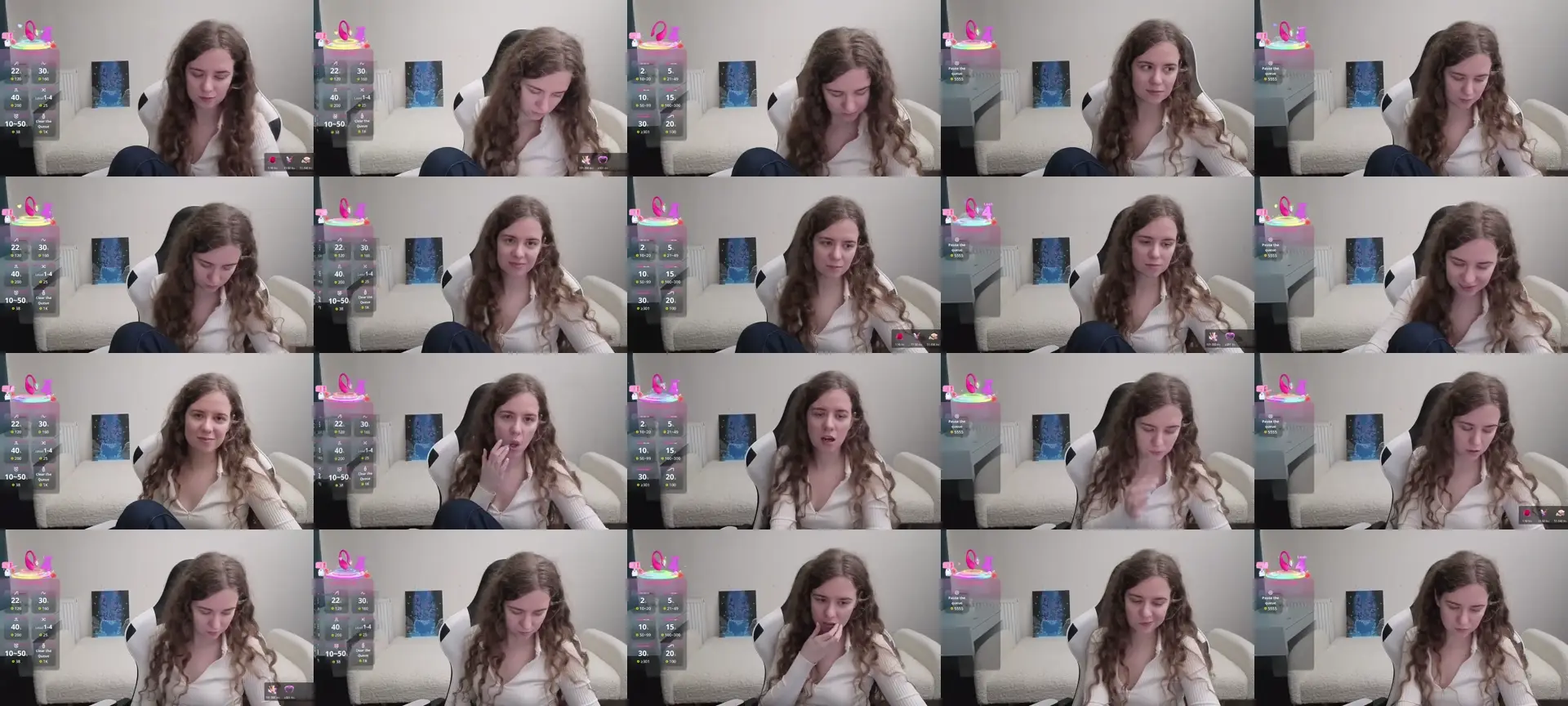 BlueFlowerr photo contact sheet