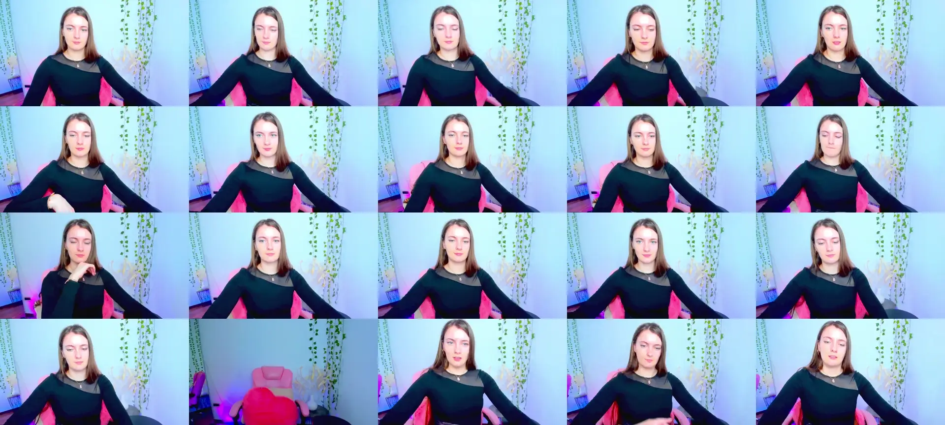 Blush_flower photo contact sheet