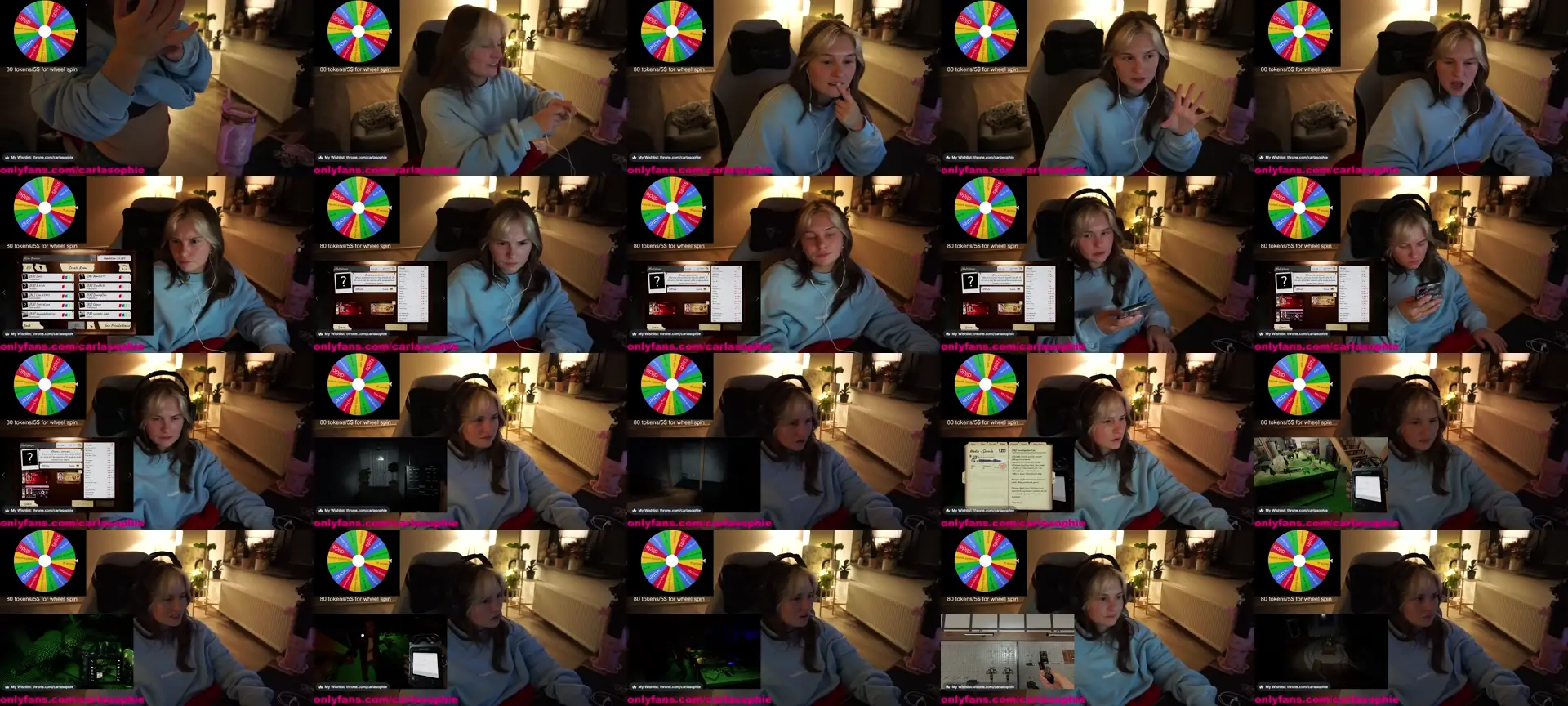 CarlaSophie photo contact sheet