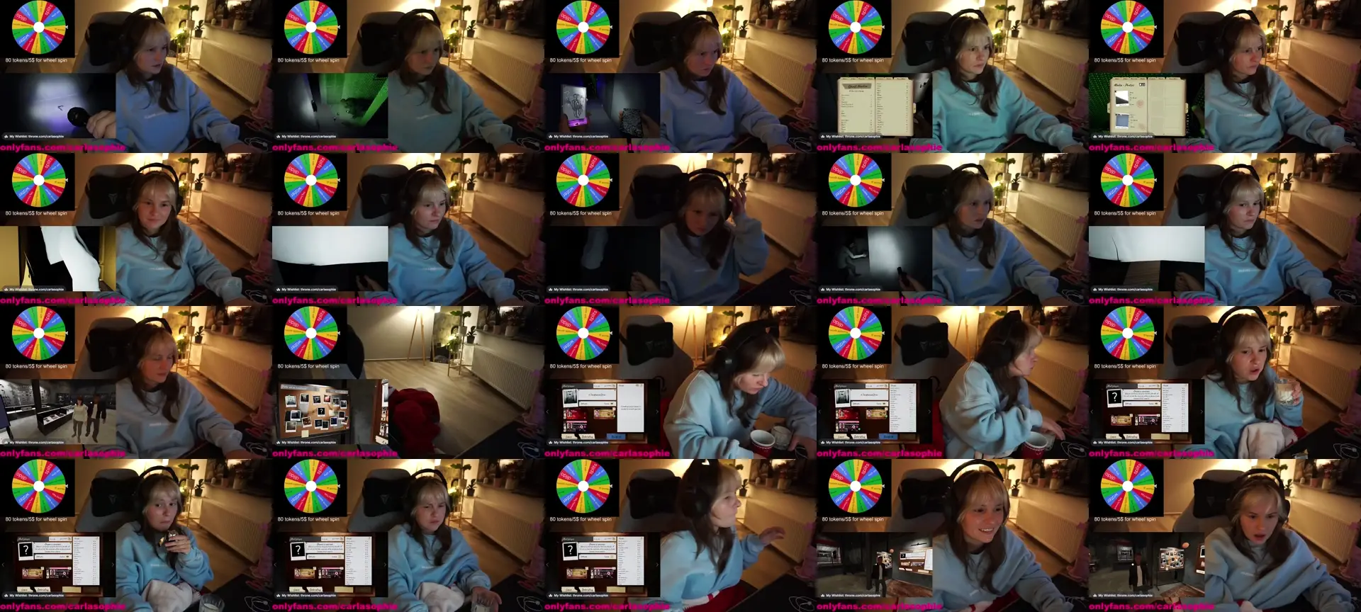 CarlaSophie photo contact sheet