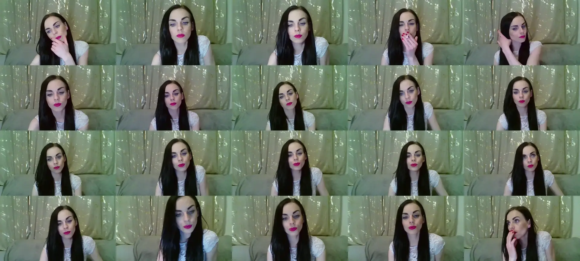 CassieKissy photo contact sheet