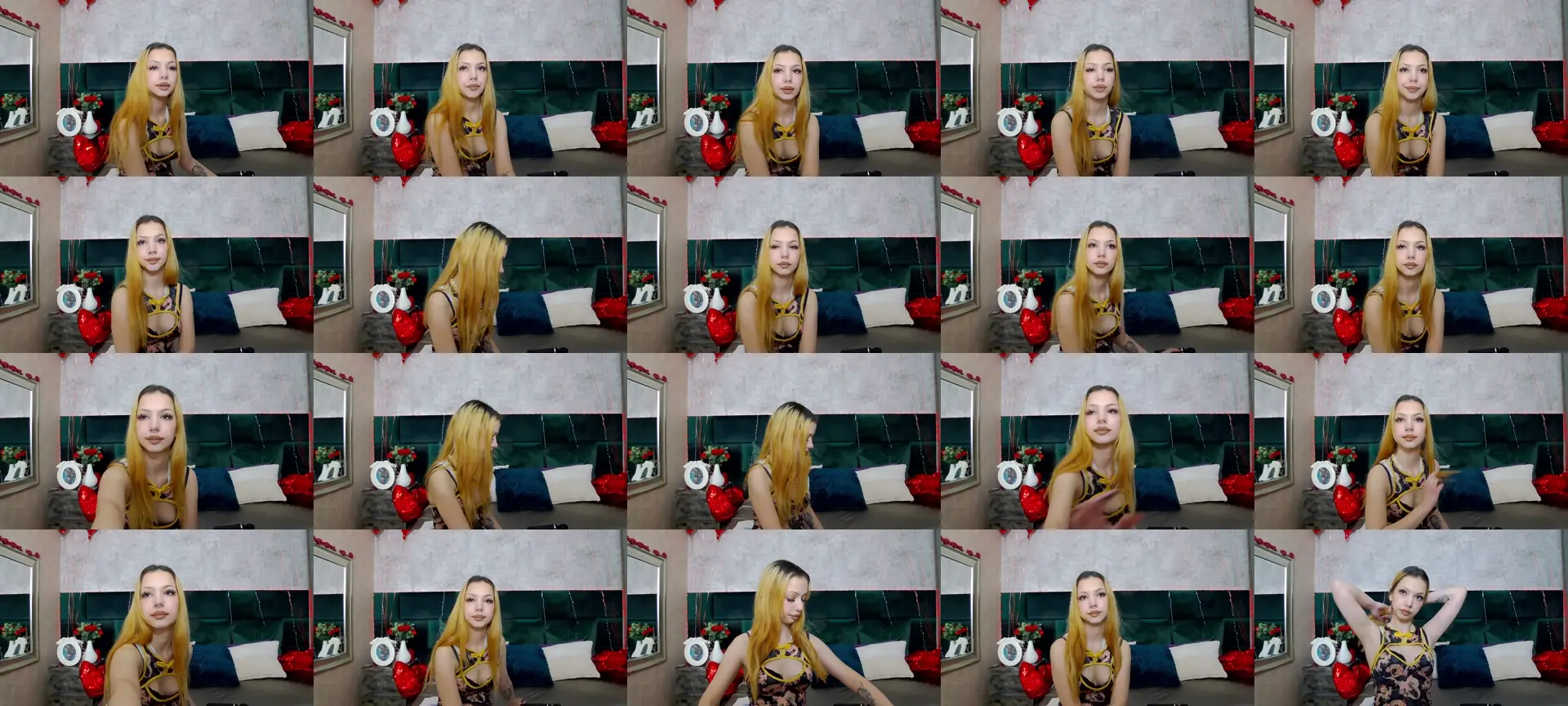 DashaFlame photo contact sheet