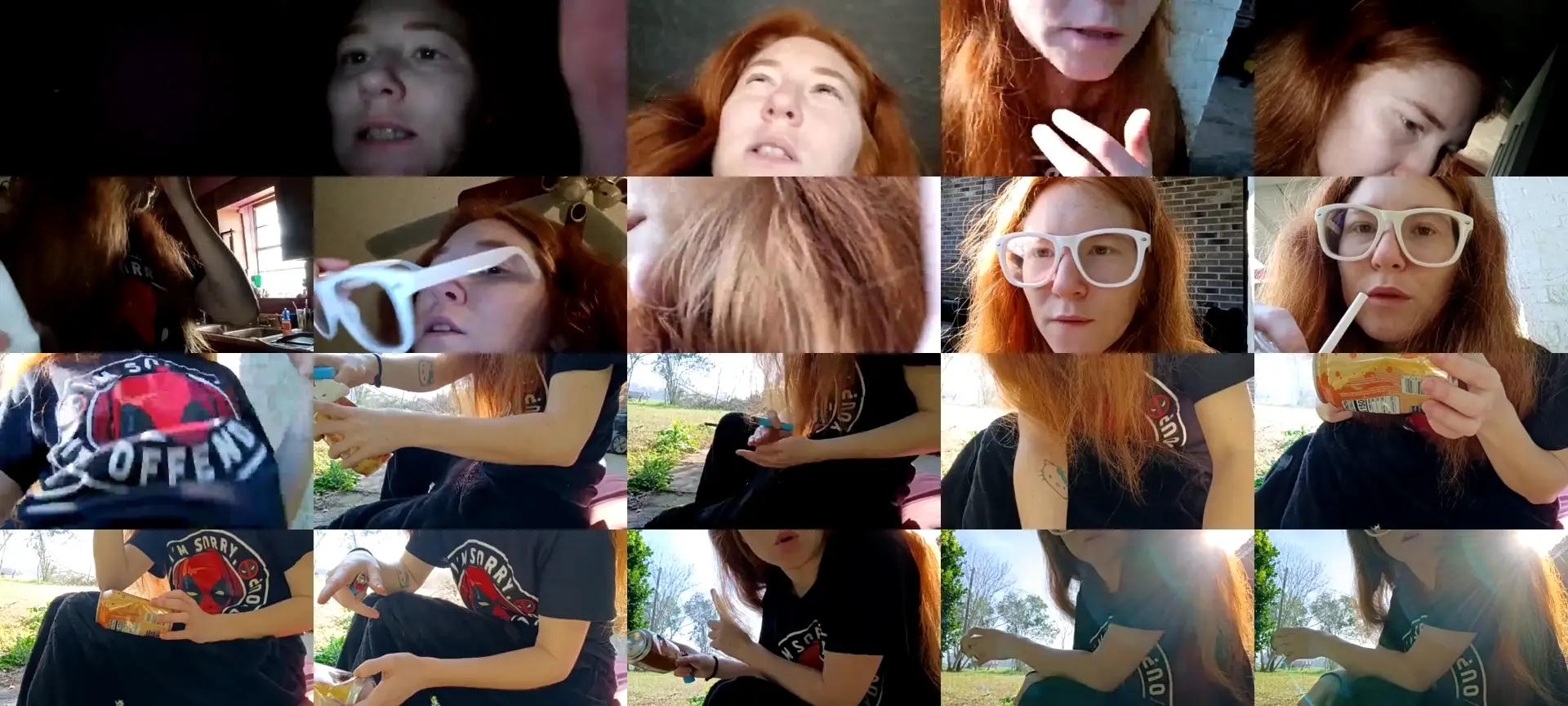 FireCutie photo contact sheet