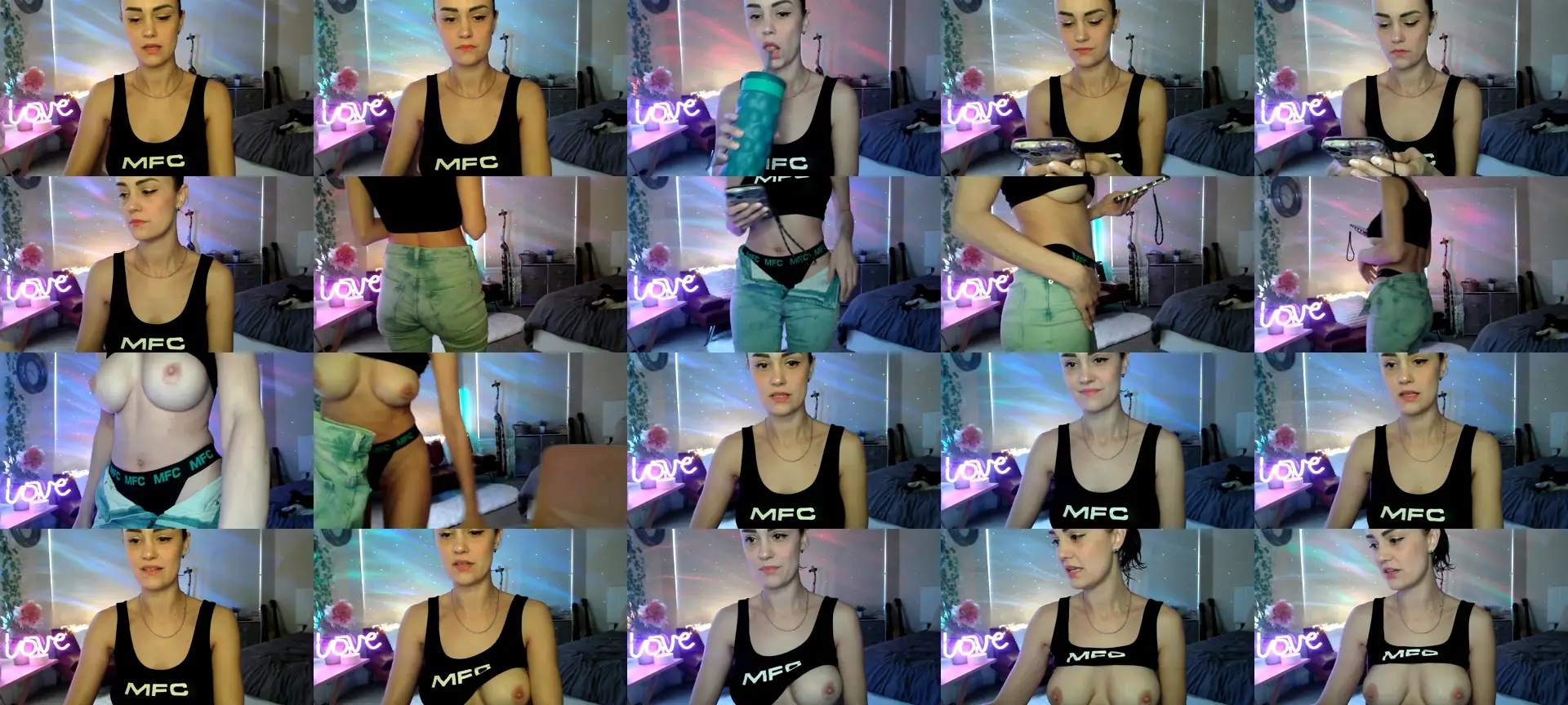 HeidiKlumsy photo contact sheet