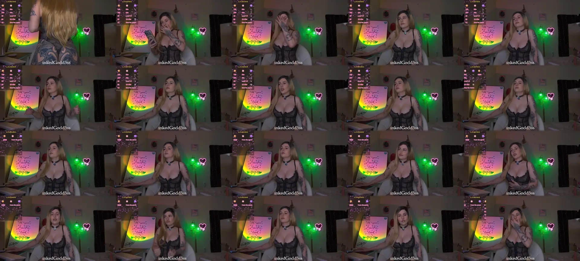 InkedGodd3ss photo contact sheet