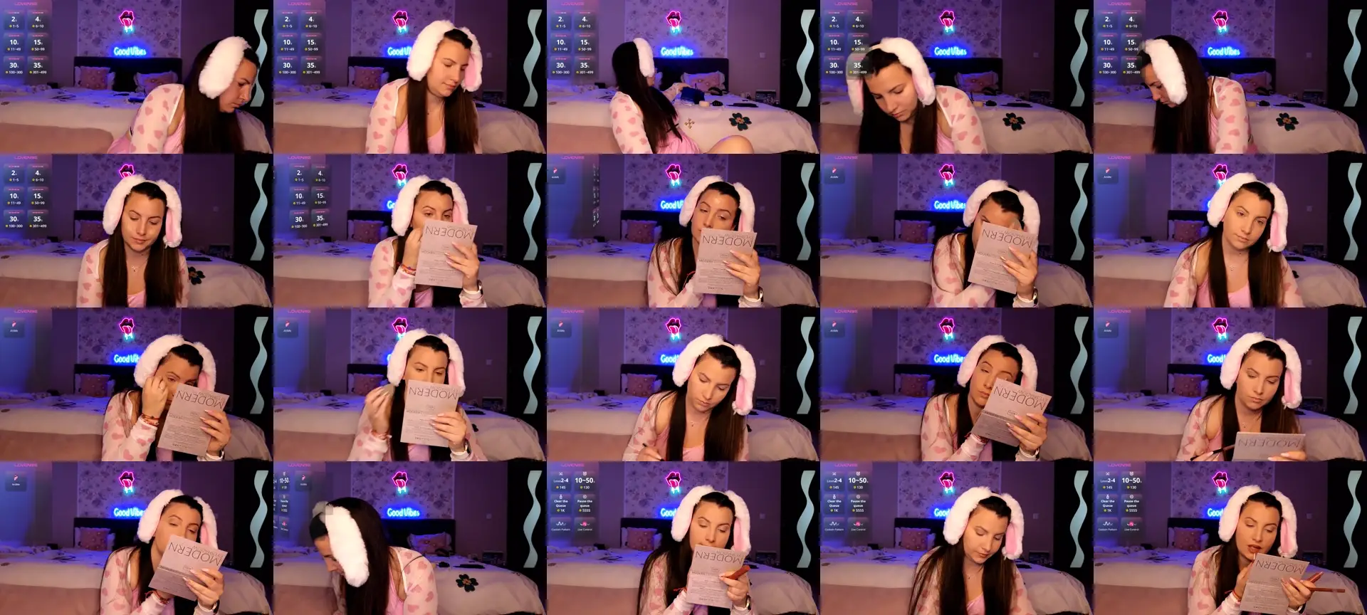 Mellisaangel photo contact sheet