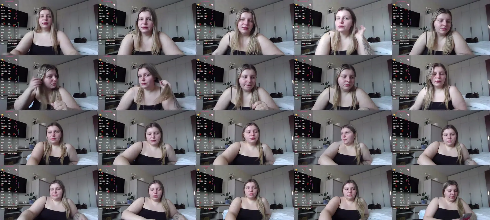 MikaKittyy photo contact sheet