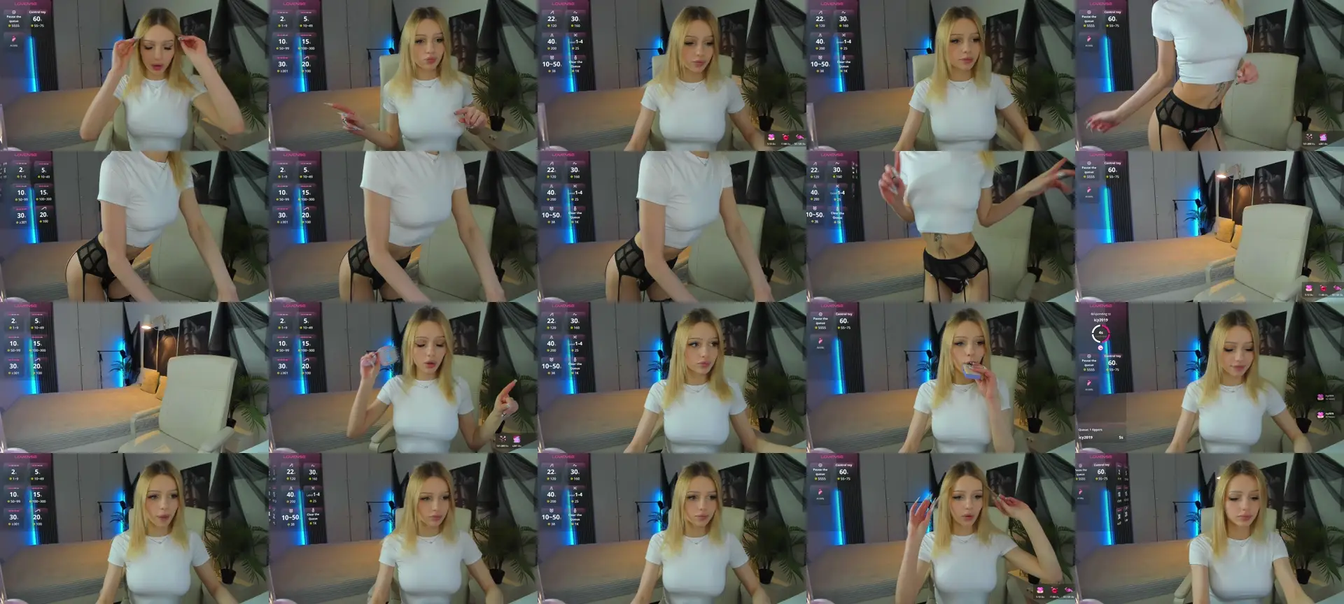 NekoWhite photo contact sheet