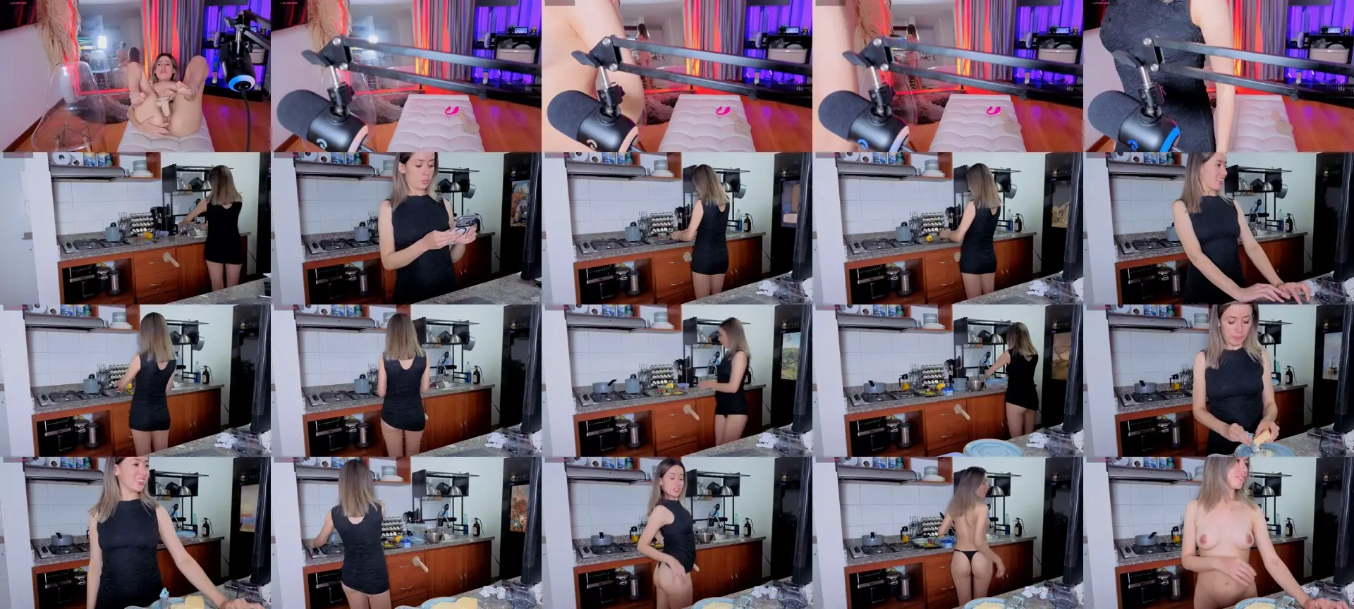 NickySexfire photo contact sheet