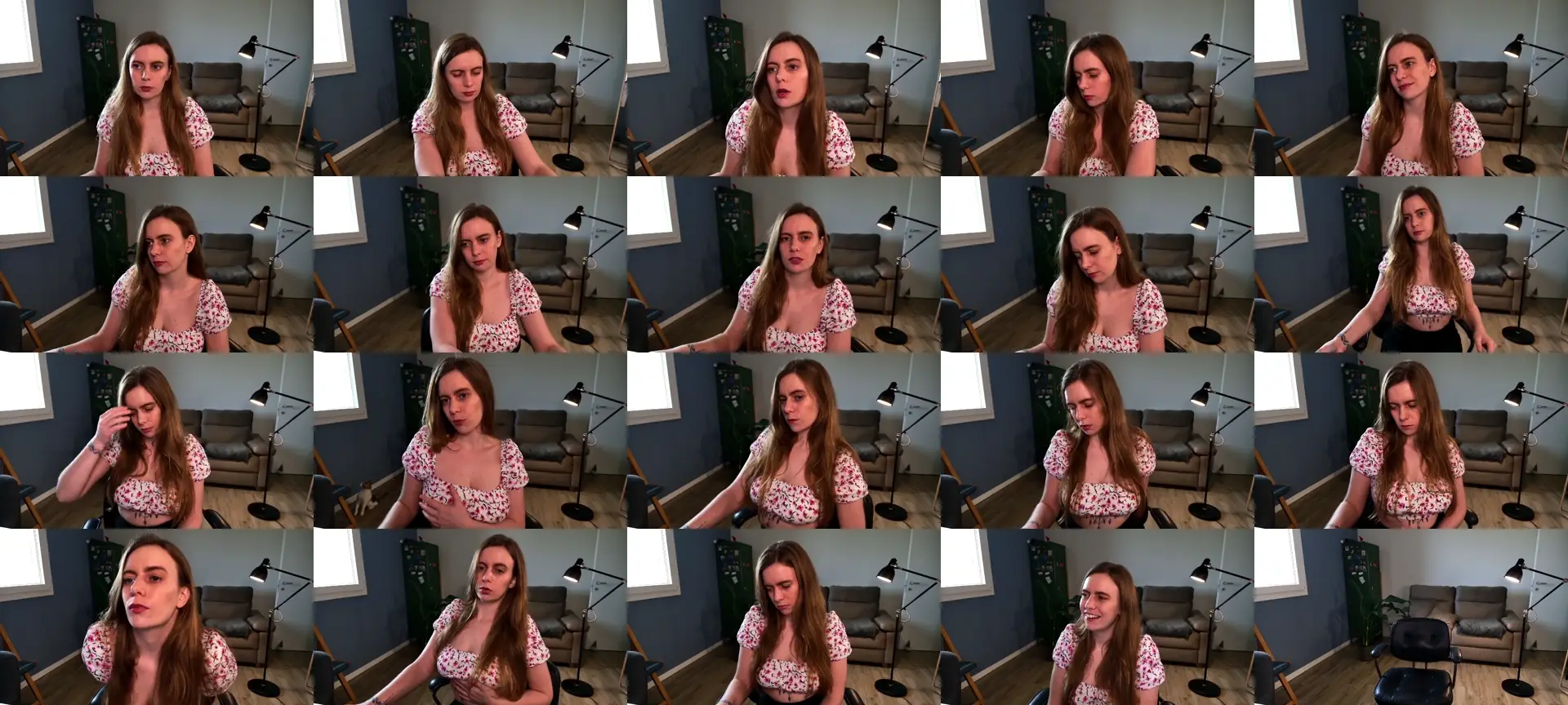 Personage photo contact sheet