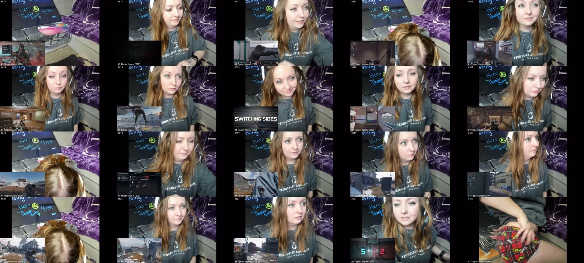 PrincessBluu photo contact sheet