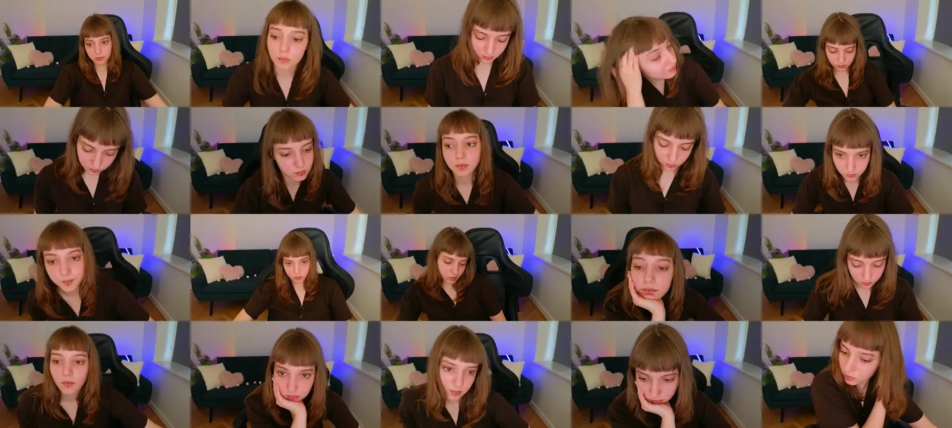 Protea photo contact sheet