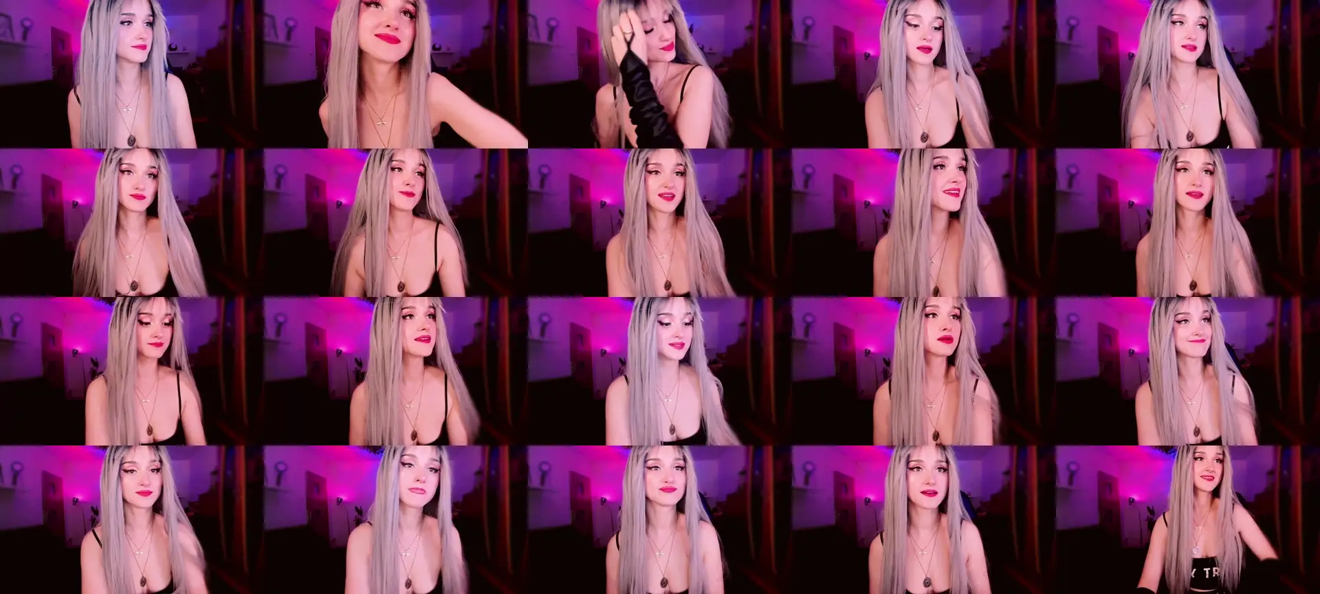 QueenJolie photo contact sheet