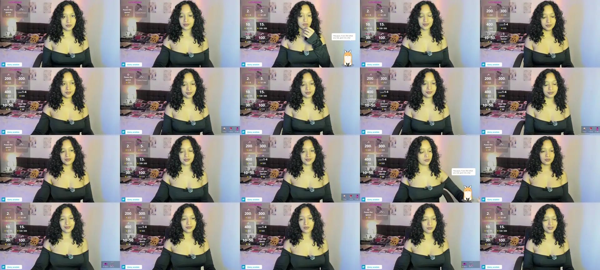 Sexy_latina69 photo contact sheet