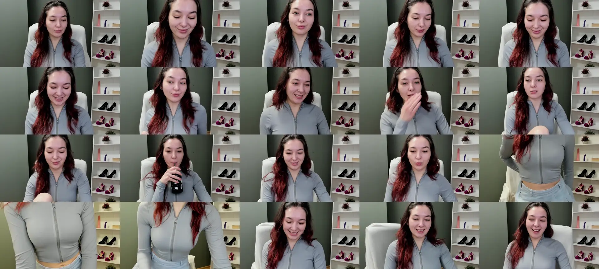 SexyMegann photo contact sheet