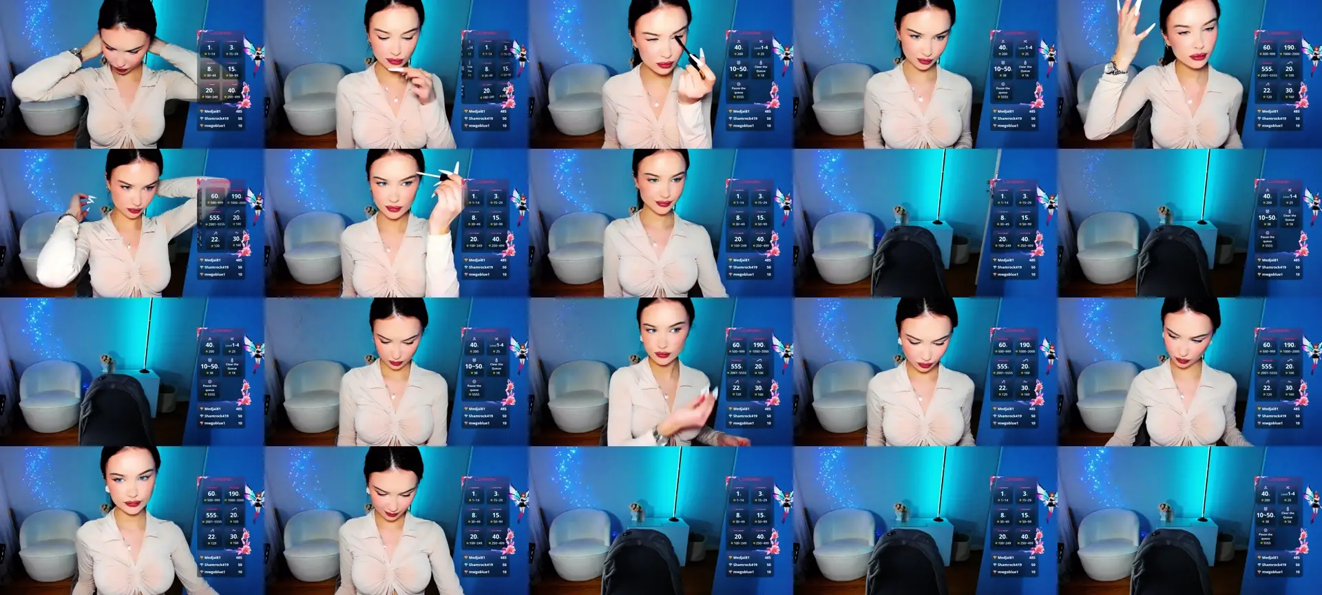 ThewizzardJen photo contact sheet