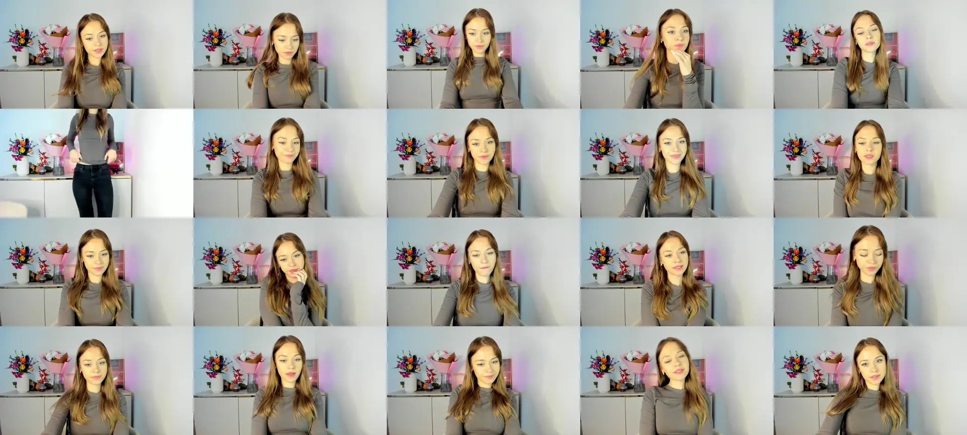 YoursCindy photo contact sheet