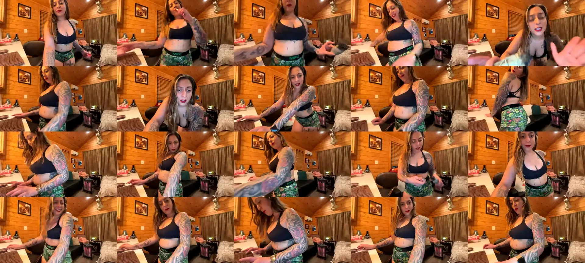 AriFoxGirl photo contact sheet