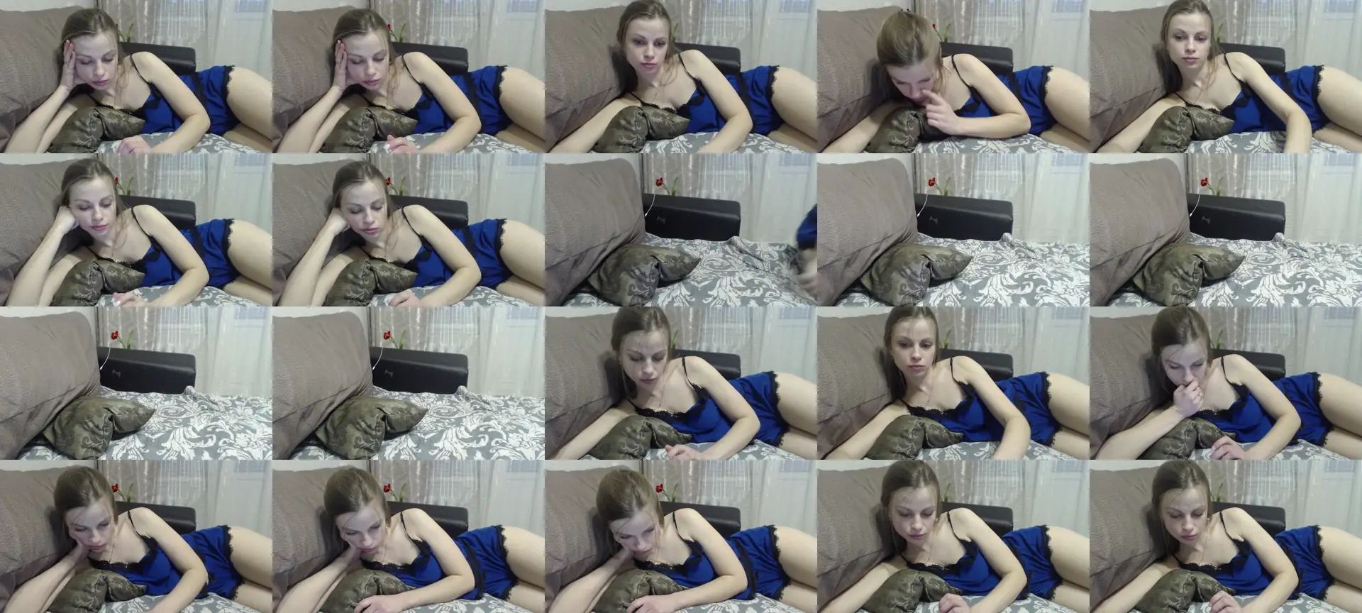 BustyBlondie photo contact sheet