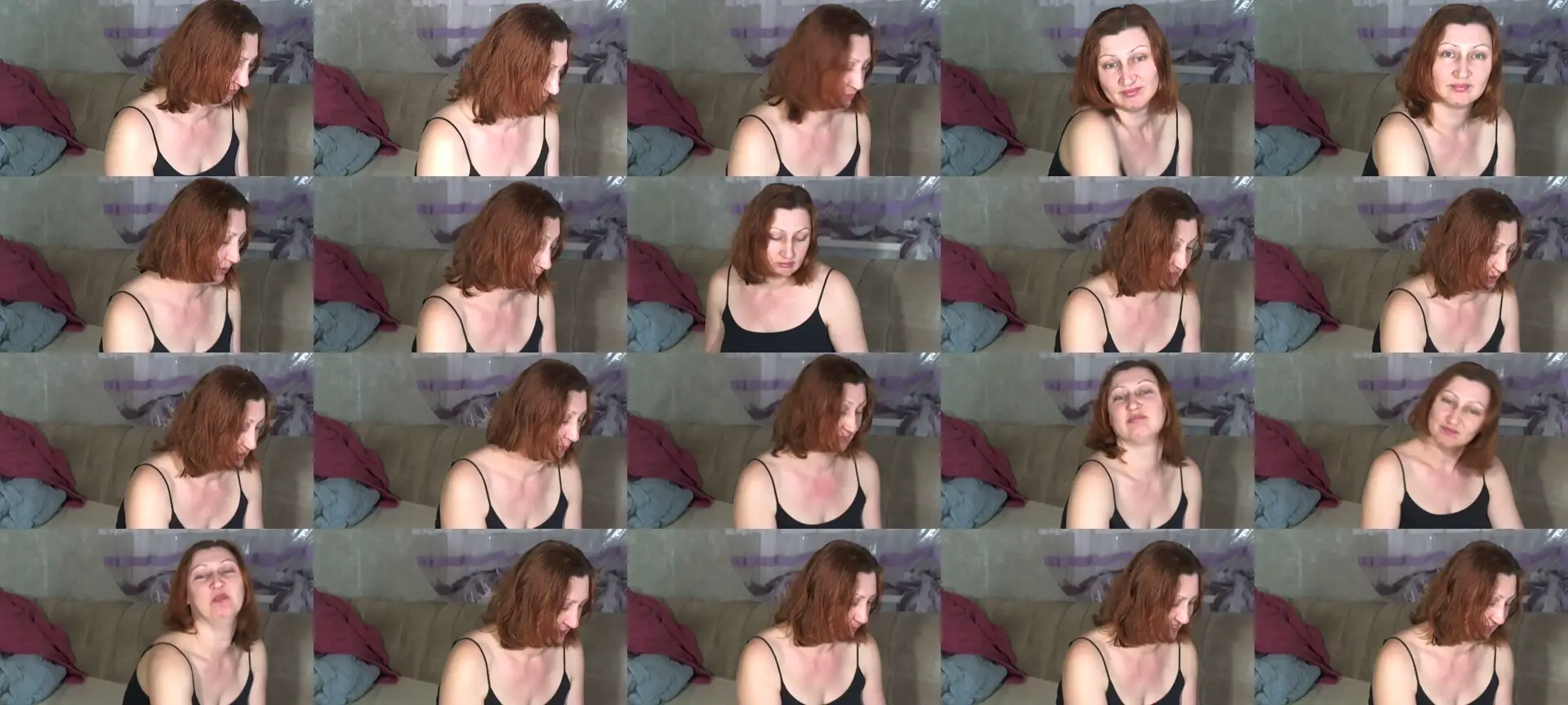 Evanelle photo contact sheet