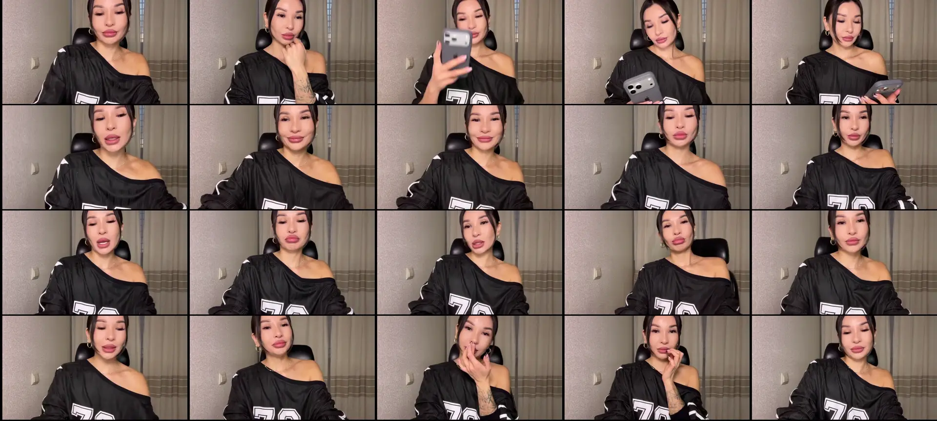 geisha photo contact sheet