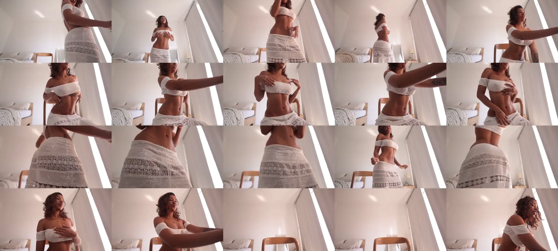 Gia_curly photo contact sheet