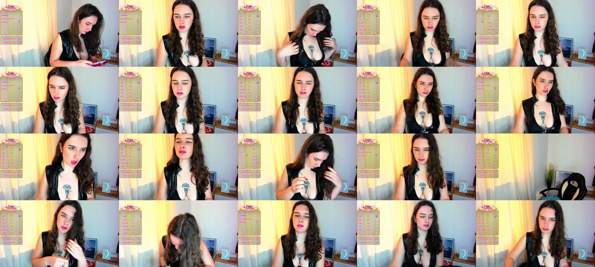 GlamGoddessa photo contact sheet