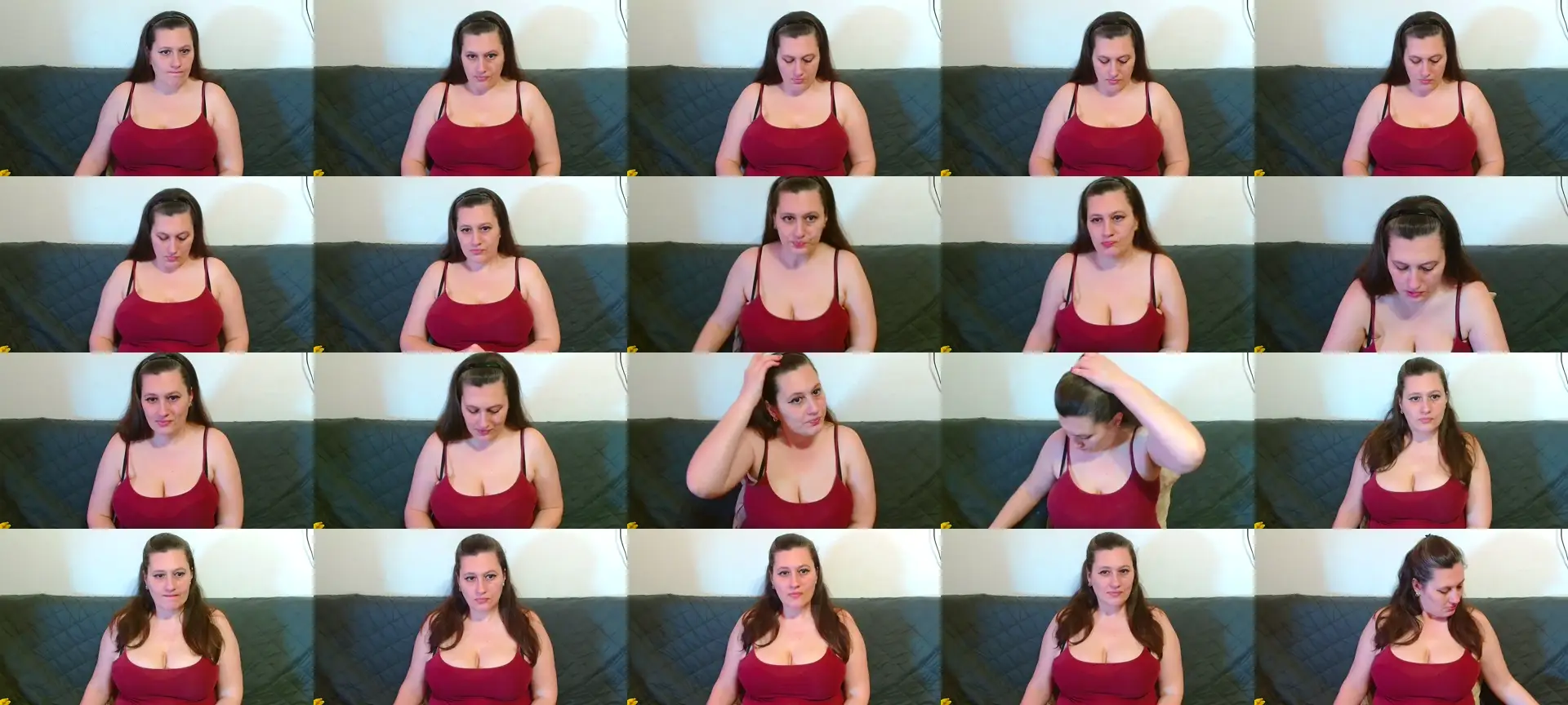 GorgeousBecca photo contact sheet