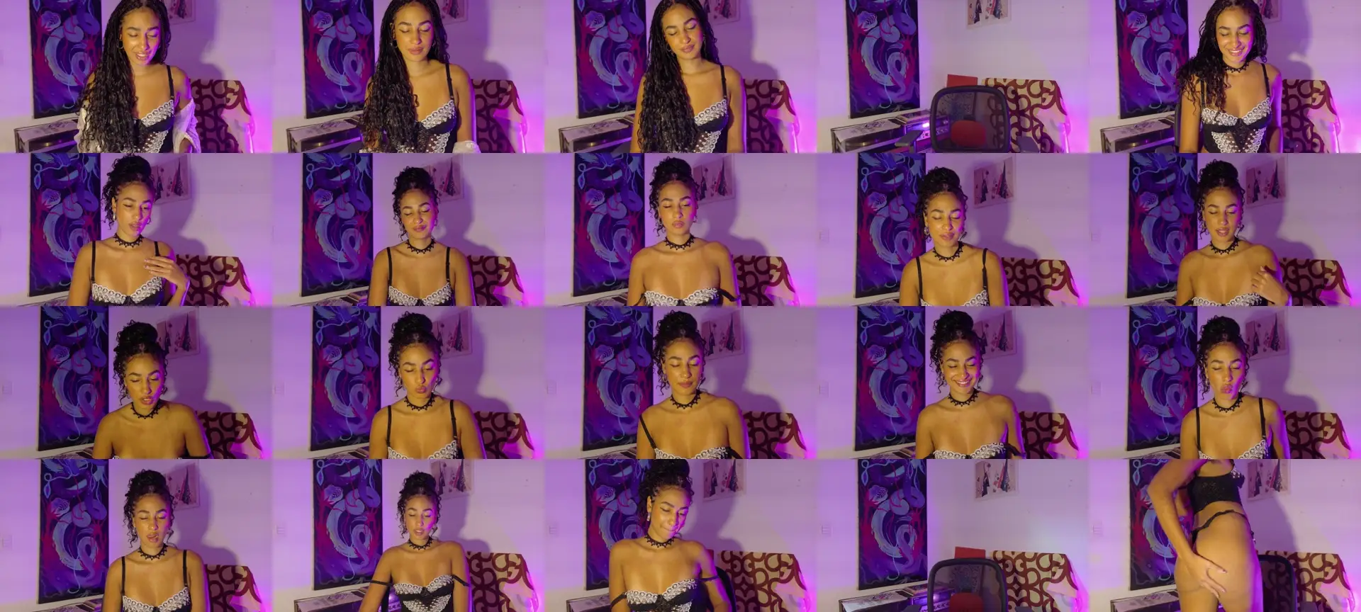 Hotviolets photo contact sheet