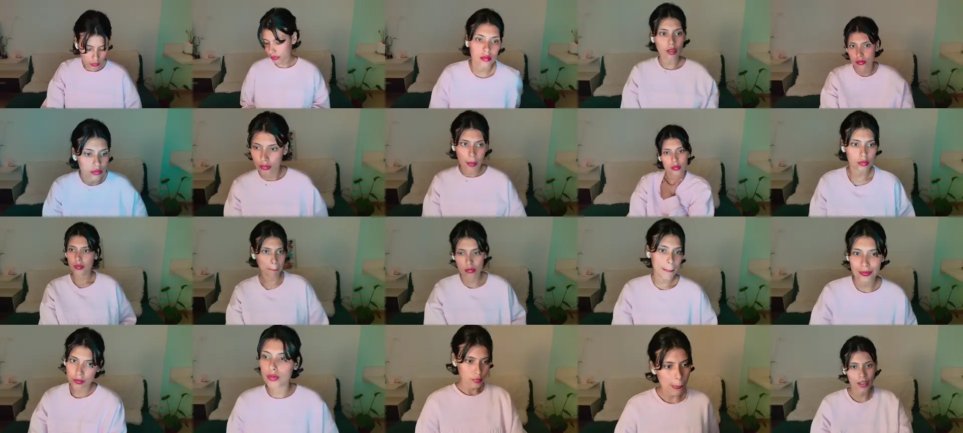 Latinaerotic photo contact sheet