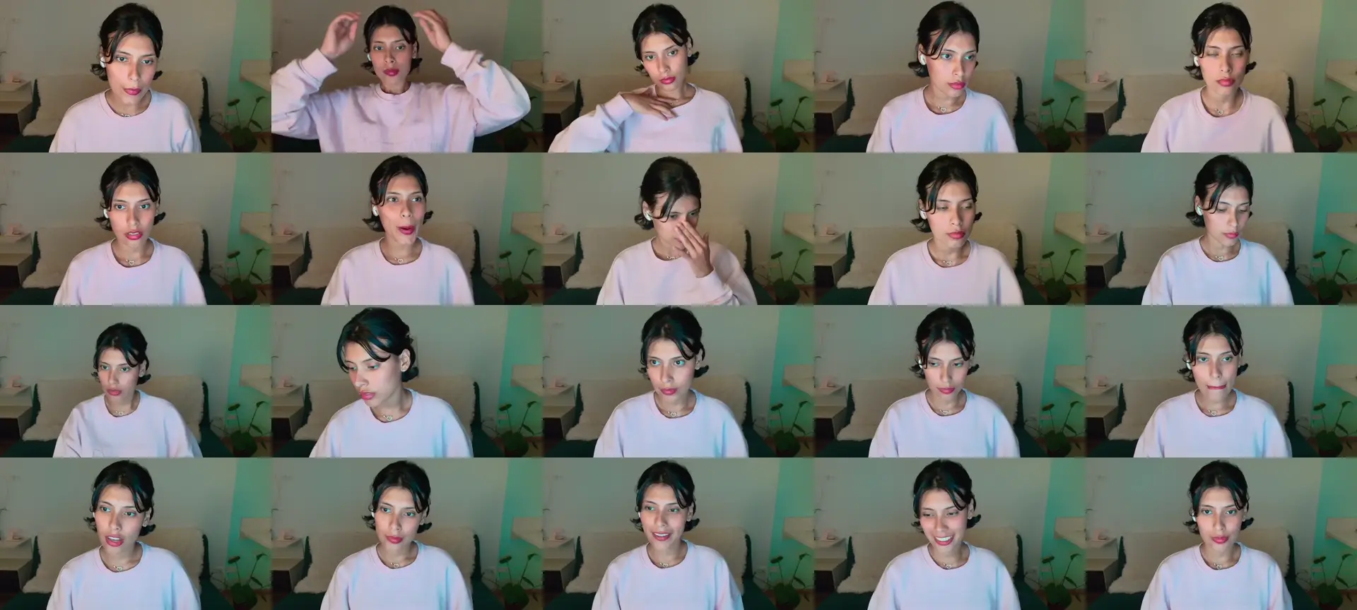 Latinaerotic photo contact sheet