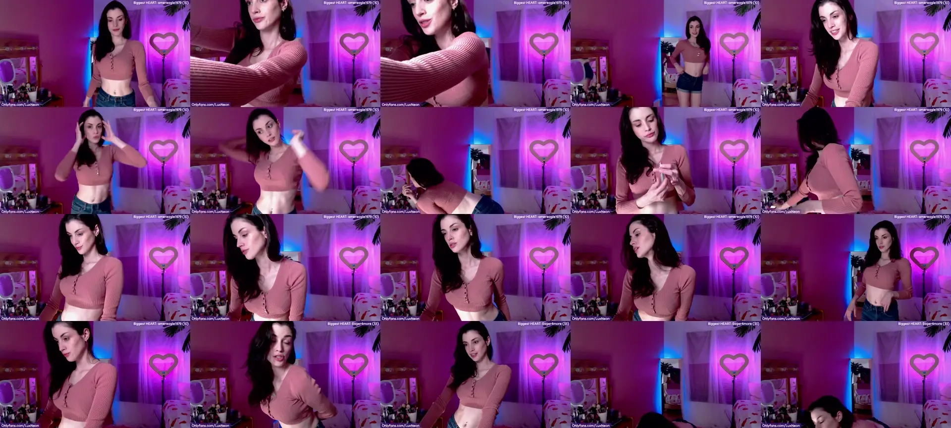 LuxNeon photo contact sheet