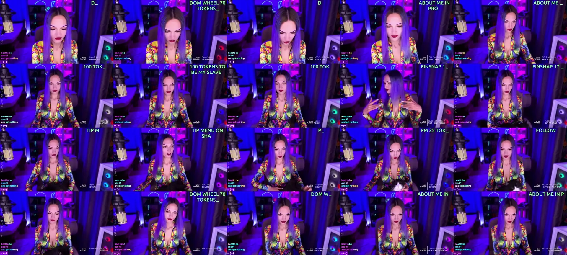 ModestLady photo contact sheet