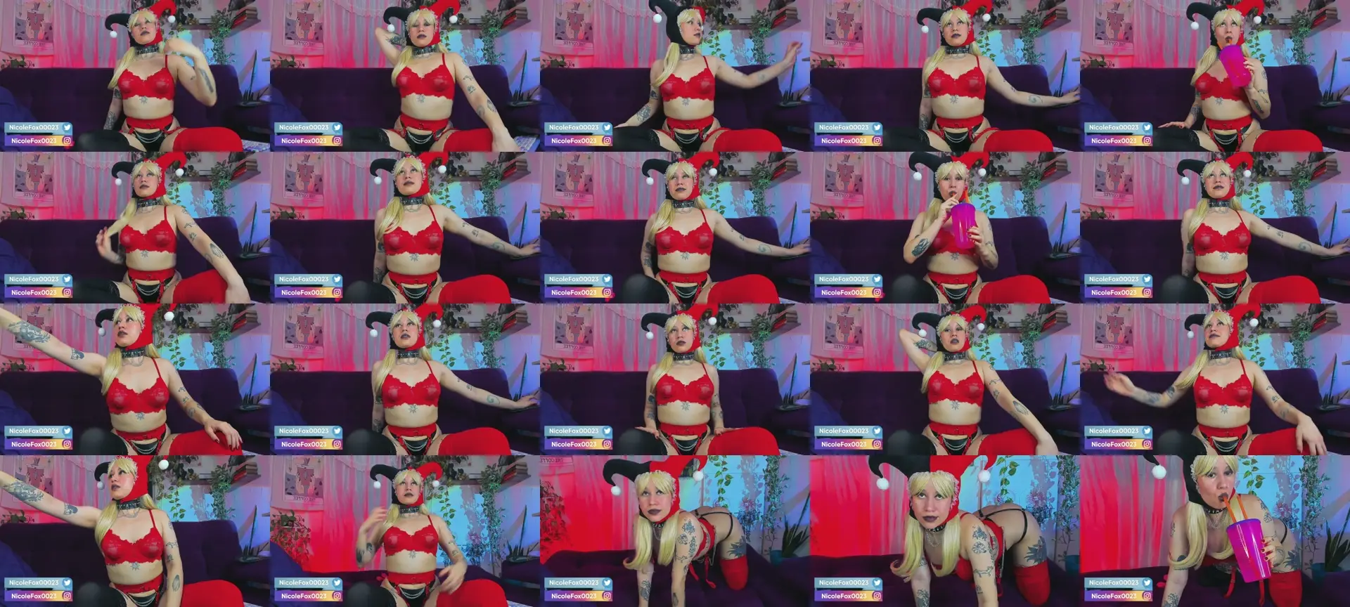 NicoleFox23 photo contact sheet